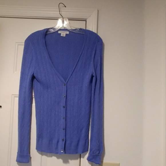 Liz Claiborne Women's Cable Knit Cardigan Sweater - Picture 2 of 7
